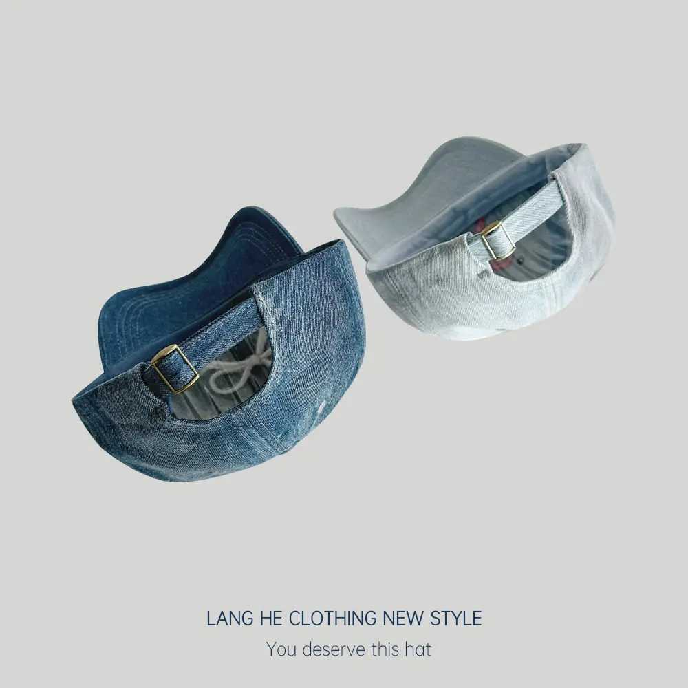 Bowknot Denim Women's Casual Sun Hat - Image 8