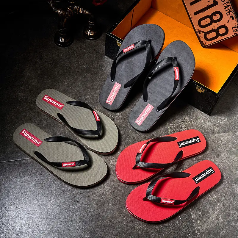 Wholesale in stock slippers flip-flops men's non-slip summer outwear soft bottom clip-on swimming bathing deodorant beach shoes - Image 7