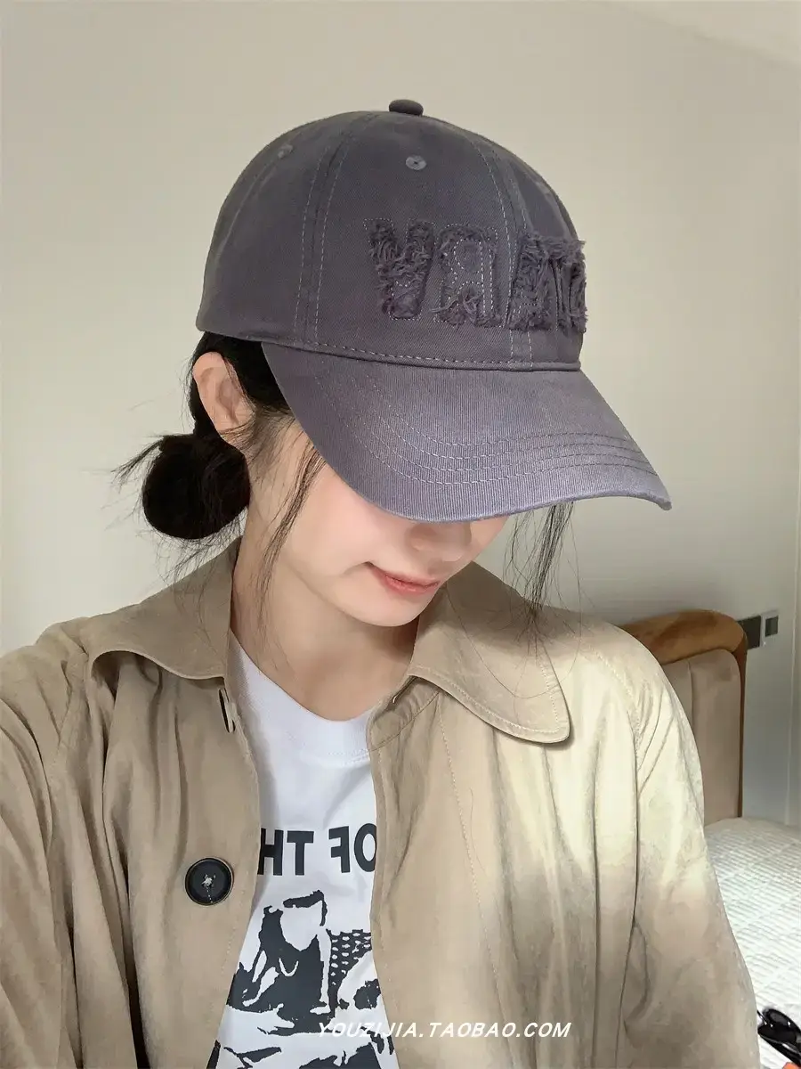 White Embroidered Baseball Cap for Women Spring Summer Wear — feature 14