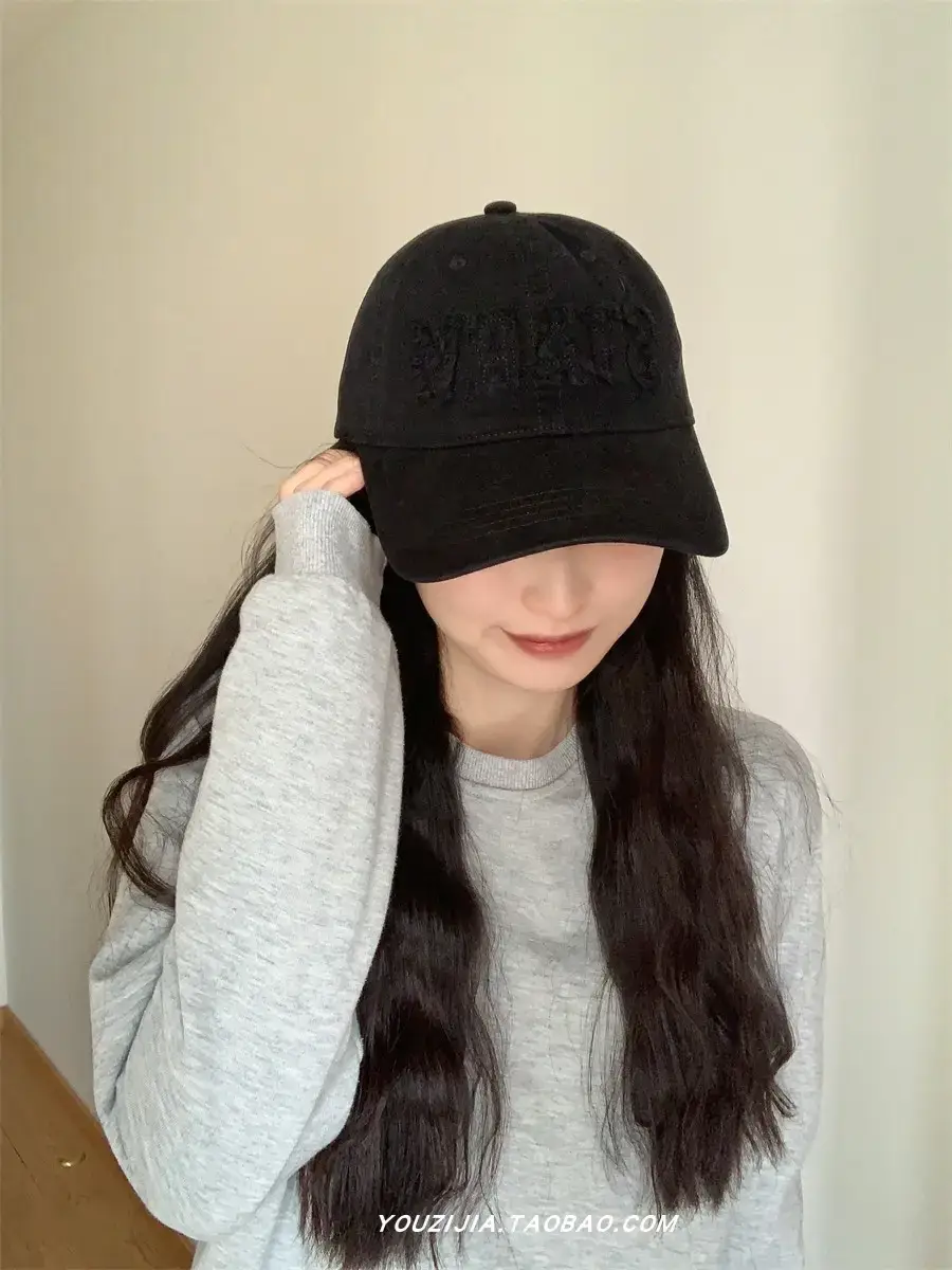 White Embroidered Baseball Cap for Women Spring Summer Wear — feature 15