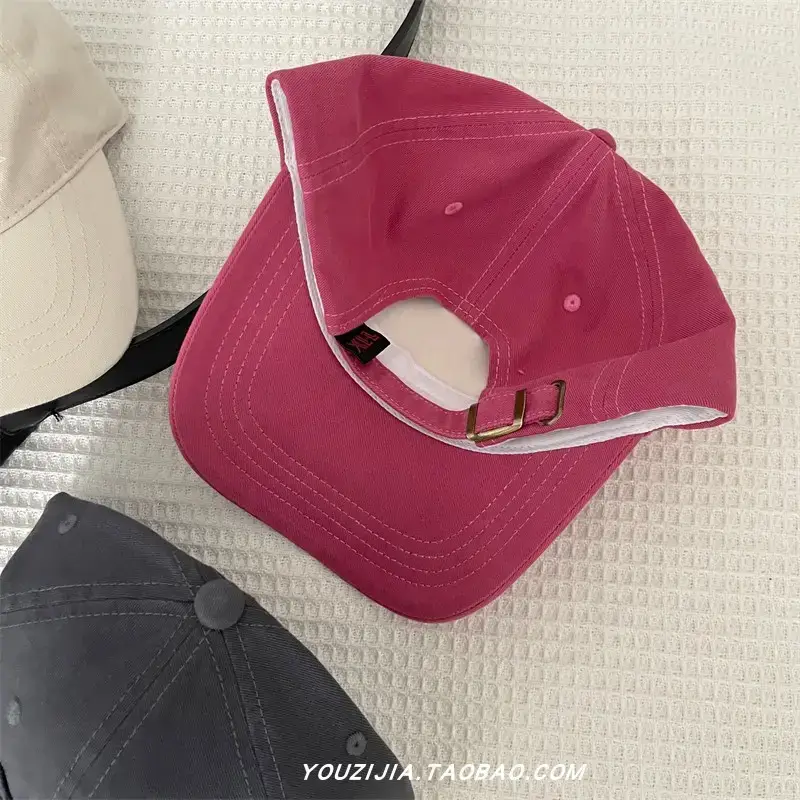 White Embroidered Baseball Cap for Women Spring Summer Wear — feature 17