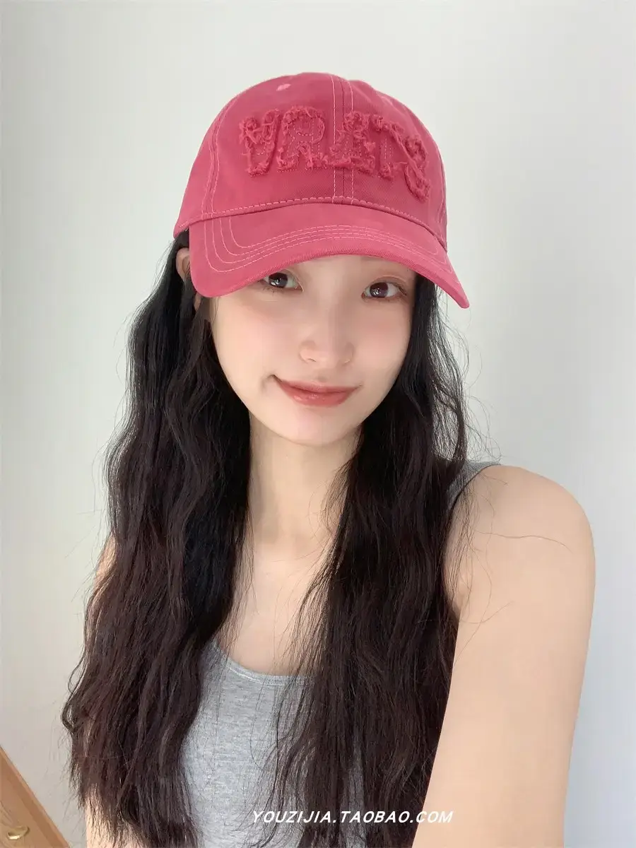 White Embroidered Baseball Cap for Women Spring Summer Wear — feature 4
