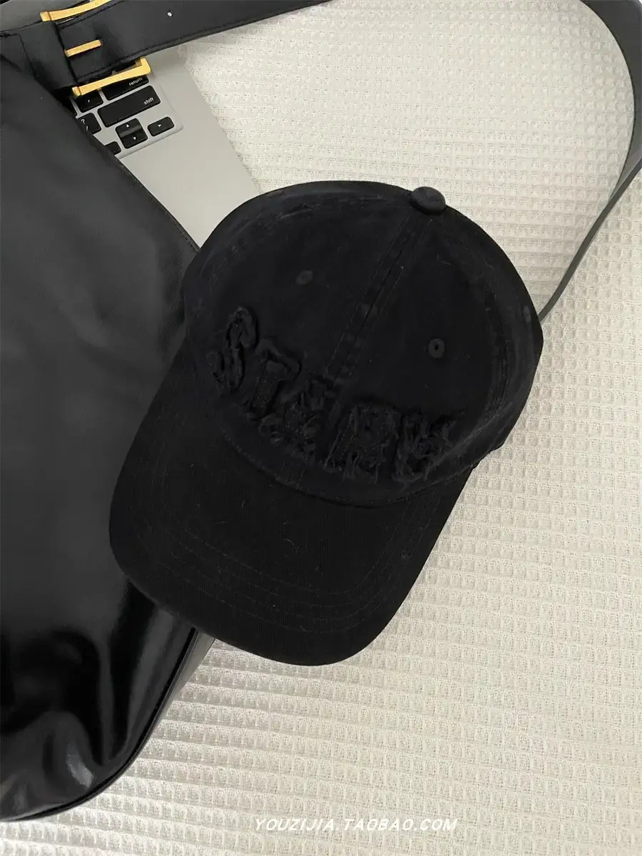 White Embroidered Baseball Cap for Women Spring Summer Wear - Image 3