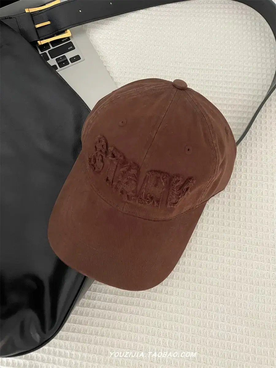 White Embroidered Baseball Cap for Women Spring Summer Wear - Image 4