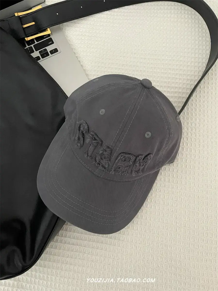White Embroidered Baseball Cap for Women Spring Summer Wear - Image 5