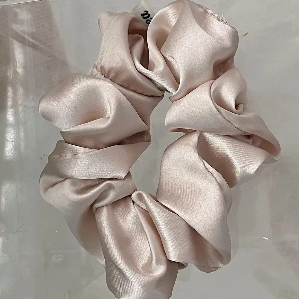 Black Satin Hair Scrunchie for Women — feature 7