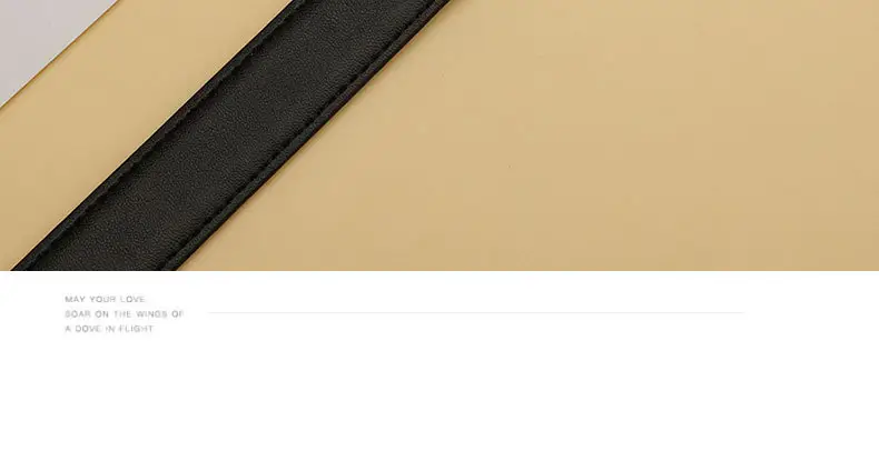 Women's High-End Cowhide Belt Black Brown — feature 20