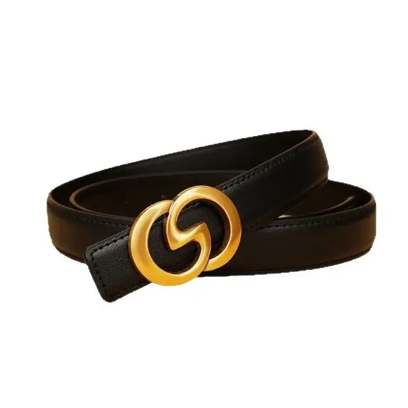 Women's Brown Gullant Belt for Suits Coats Pure Cowhide Leather - Image 7