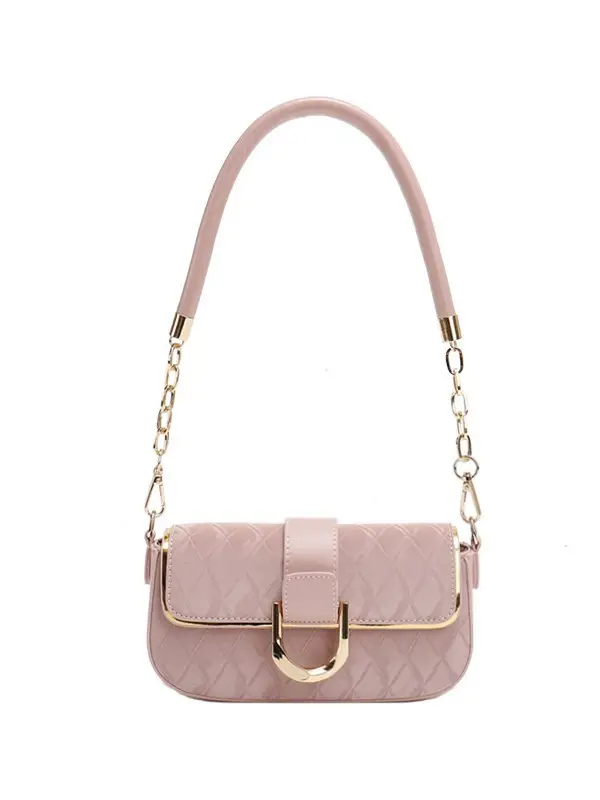 White Minimalist Crossbody Bag with Heart Pendant - Image 7