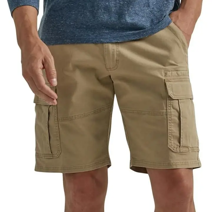 Men Grey Flap Pocket Shorts 2024 Summer