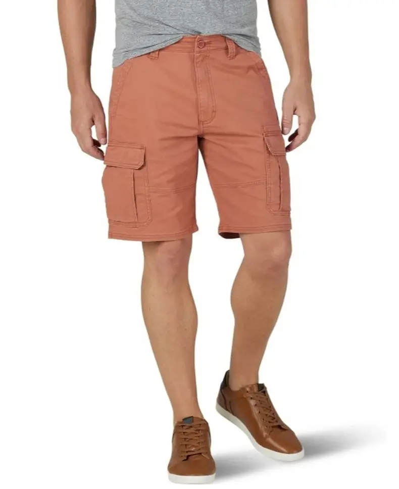 Men Grey Flap Pocket Shorts 2024 Summer — feature 7