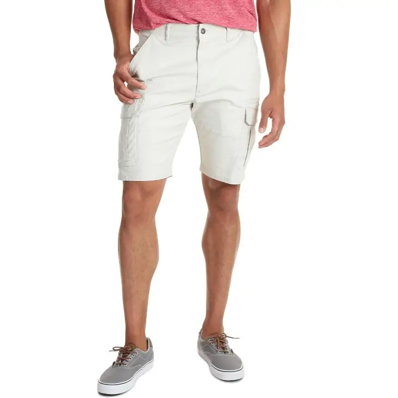 Men Grey Flap Pocket Shorts 2024 Summer
