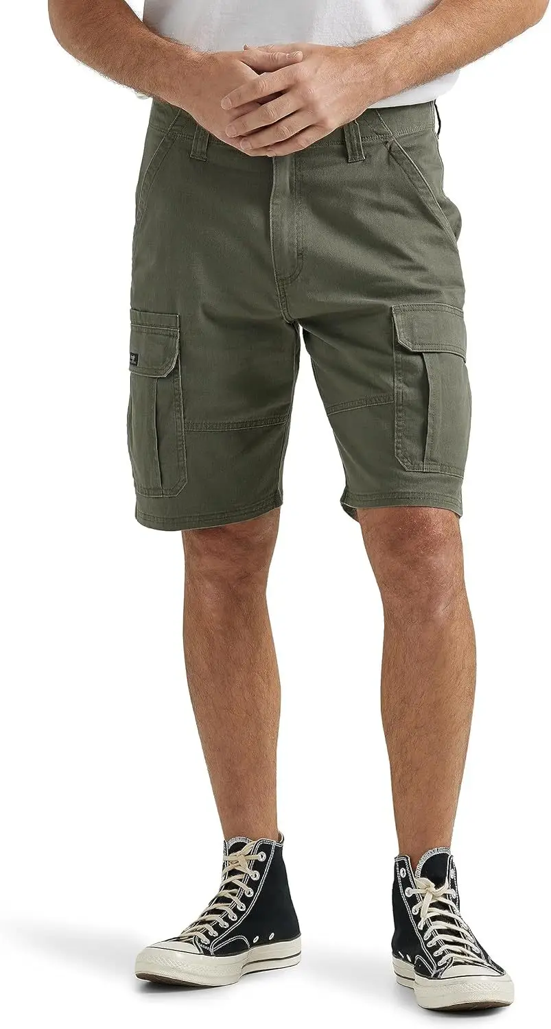 Men Grey Flap Pocket Shorts 2024 Summer