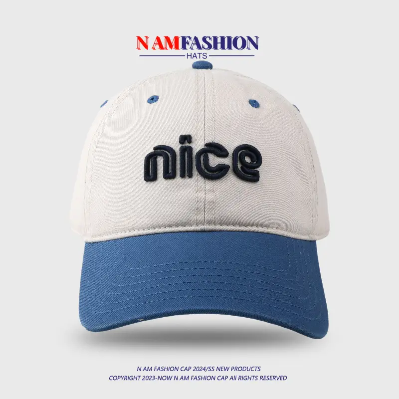Men's Pink White Embroidered Baseball Cap — feature 10