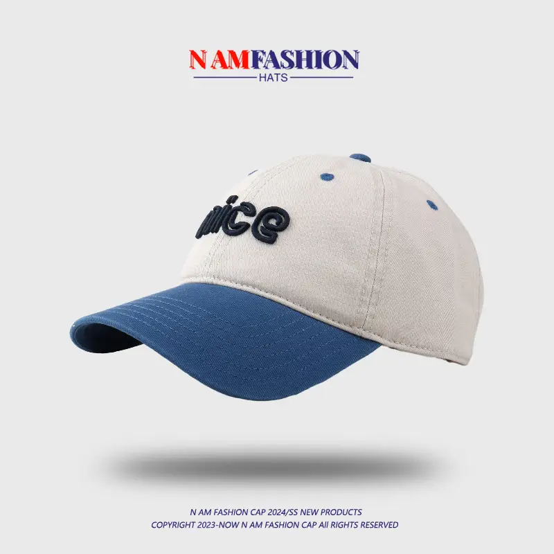 Men's Pink White Embroidered Baseball Cap — feature 12