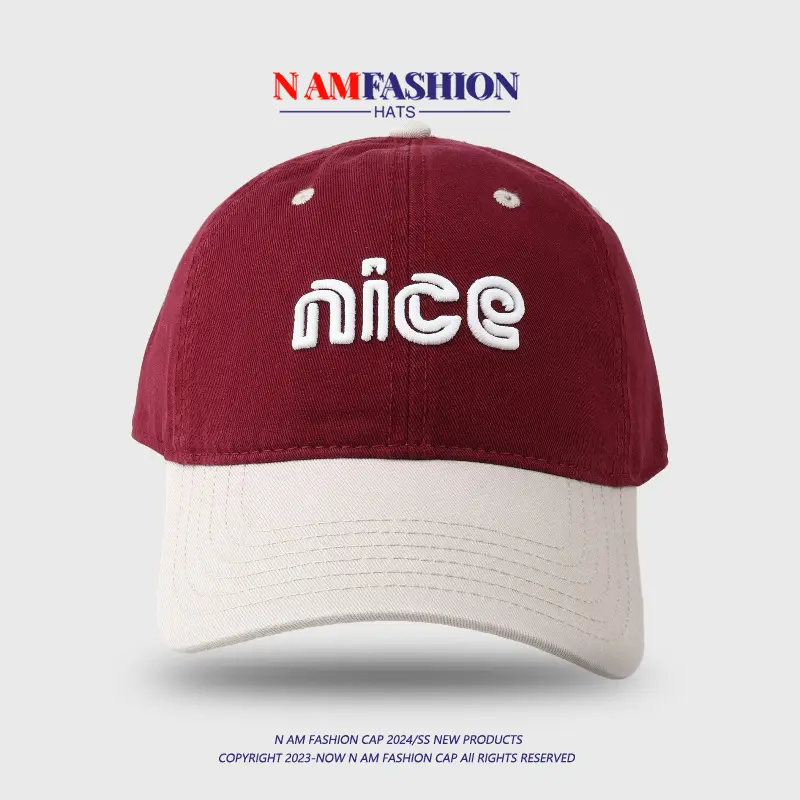 Men's Pink White Embroidered Baseball Cap — feature 14
