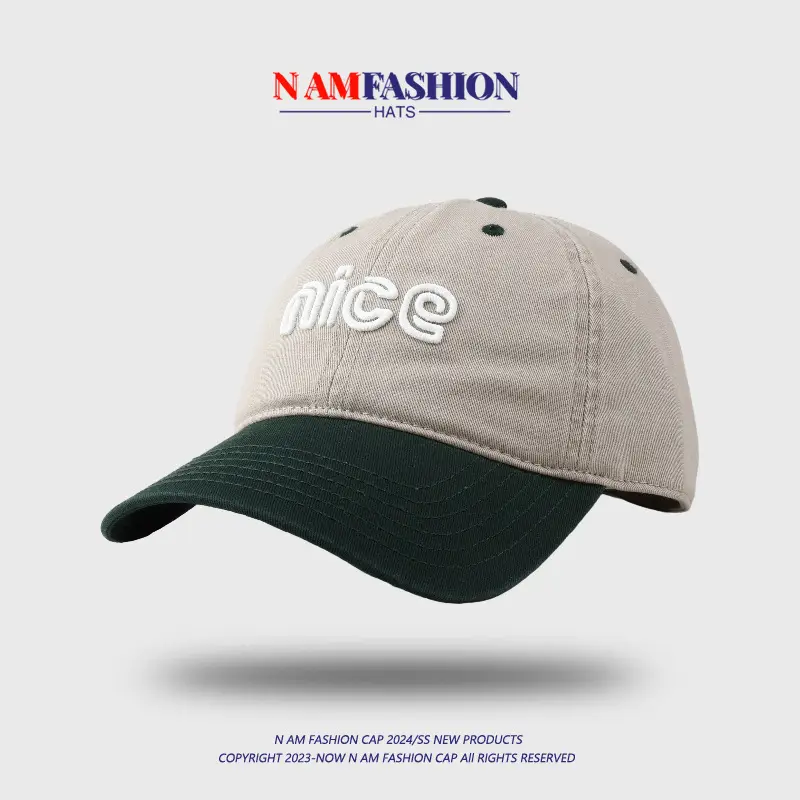 Men's Pink White Embroidered Baseball Cap — feature 15