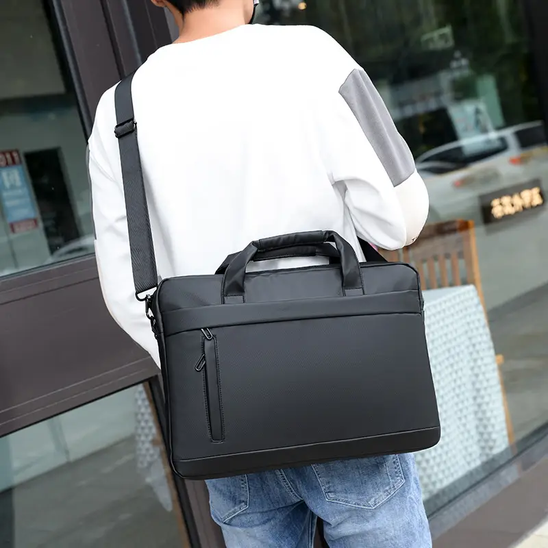 Black Laptop Shoulder Bag for Business & Casual Use