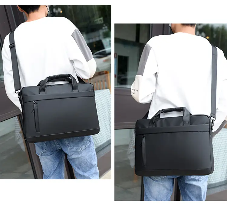 Black Laptop Shoulder Bag for Business & Casual Use — feature 13