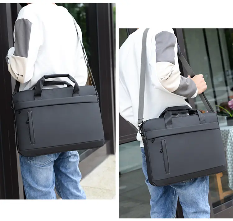 Black Laptop Shoulder Bag for Business & Casual Use — feature 15