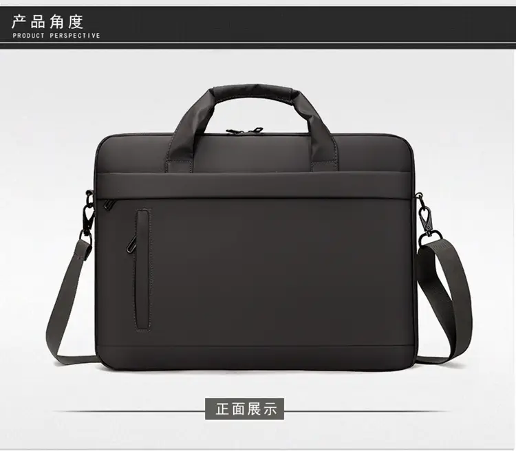 Black Laptop Shoulder Bag for Business & Casual Use — feature 22