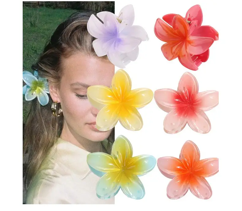 Blue Flower Clip for Women's Hair Accessories — feature 5