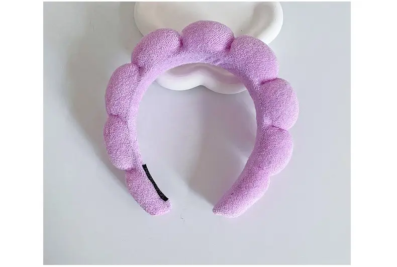 White Cloud Soft Headband with Sponge Twist Design — feature 15