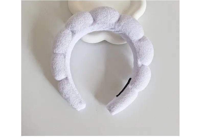 White Cloud Soft Headband with Sponge Twist Design — feature 18