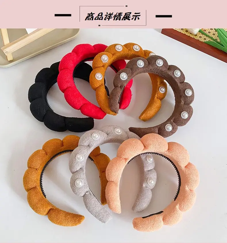 White Cloud Soft Headband with Sponge Twist Design — feature 2