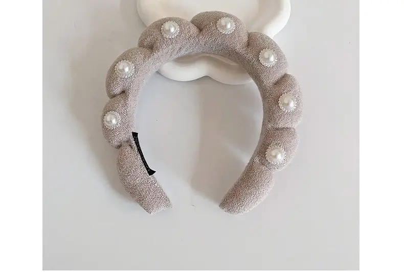 White Cloud Soft Headband with Sponge Twist Design — feature 33