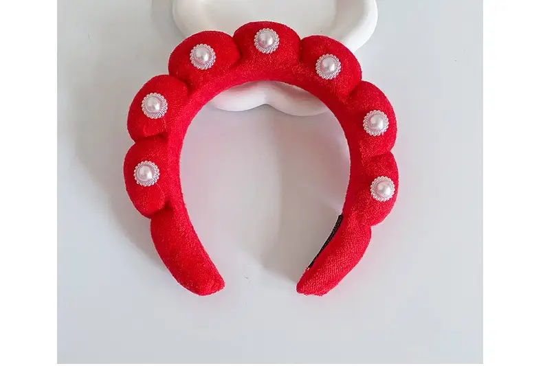 White Cloud Soft Headband with Sponge Twist Design — feature 34