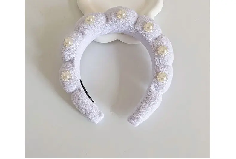 White Cloud Soft Headband with Sponge Twist Design — feature 35
