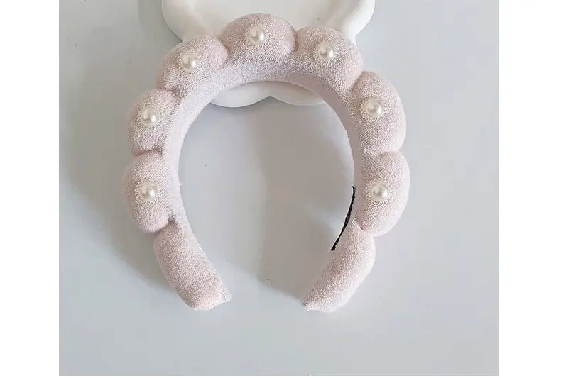 White Cloud Soft Headband with Sponge Twist Design — feature 38