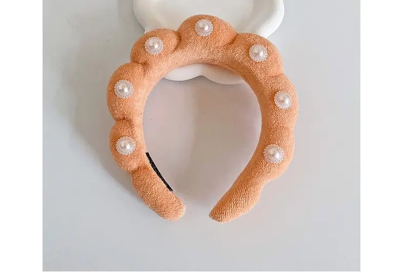 White Cloud Soft Headband with Sponge Twist Design — feature 39