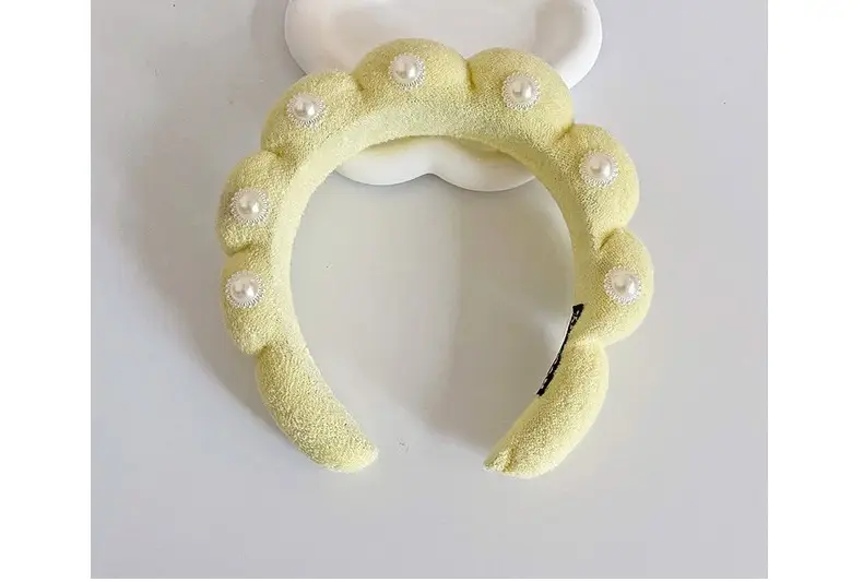 White Cloud Soft Headband with Sponge Twist Design — feature 40