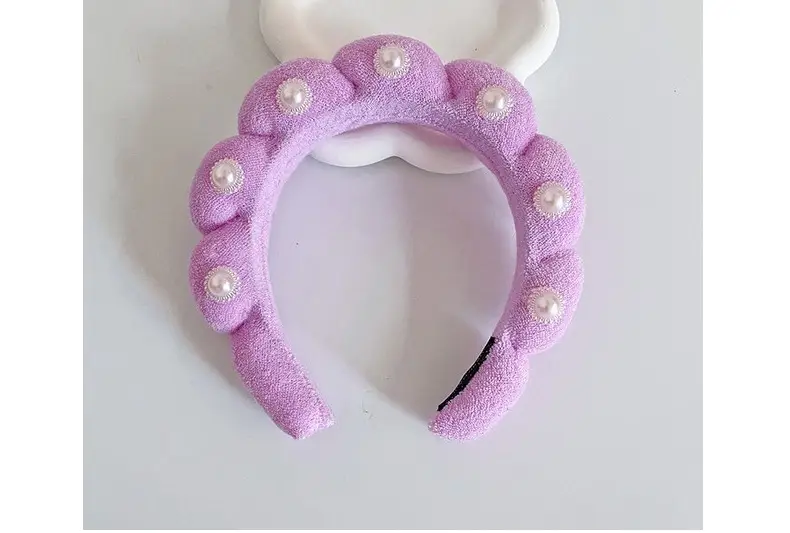 White Cloud Soft Headband with Sponge Twist Design — feature 41