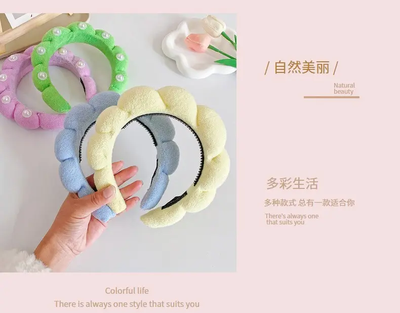 White Cloud Soft Headband with Sponge Twist Design — feature 5