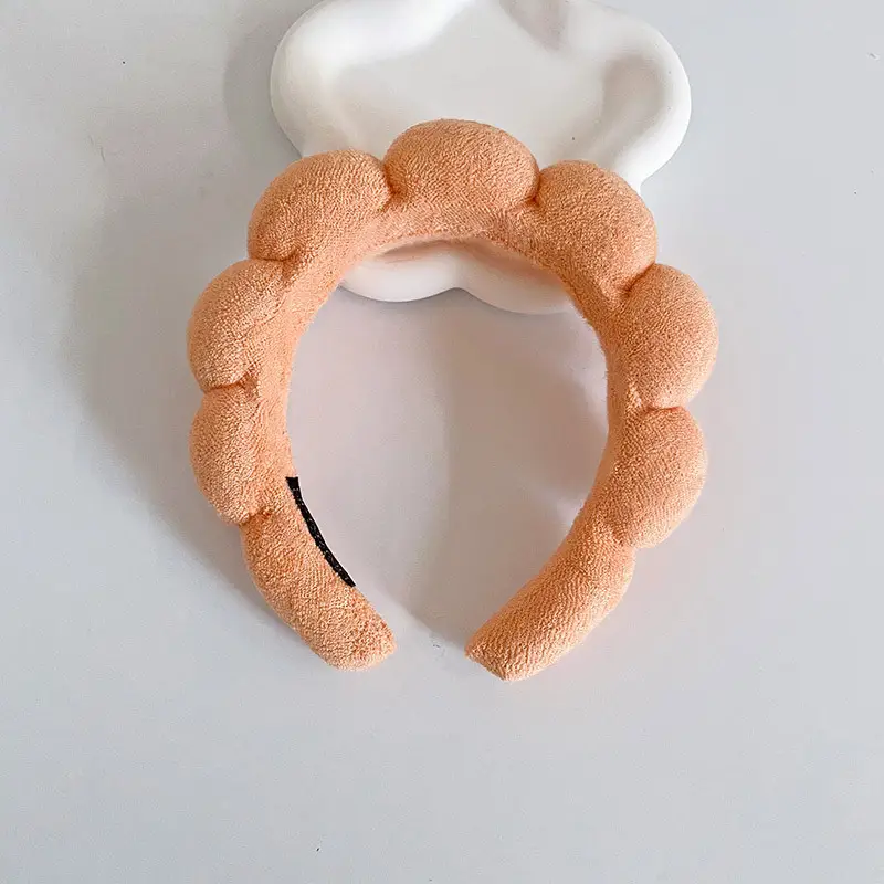 White Cloud Soft Headband with Sponge Twist Design - Image 11