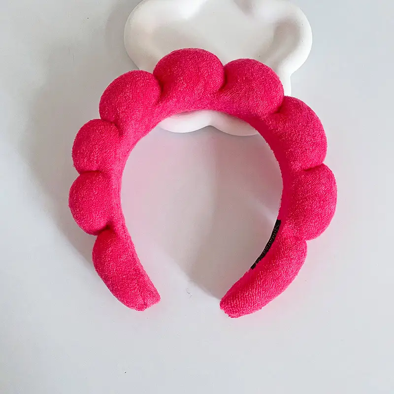 White Cloud Soft Headband with Sponge Twist Design - Image 12