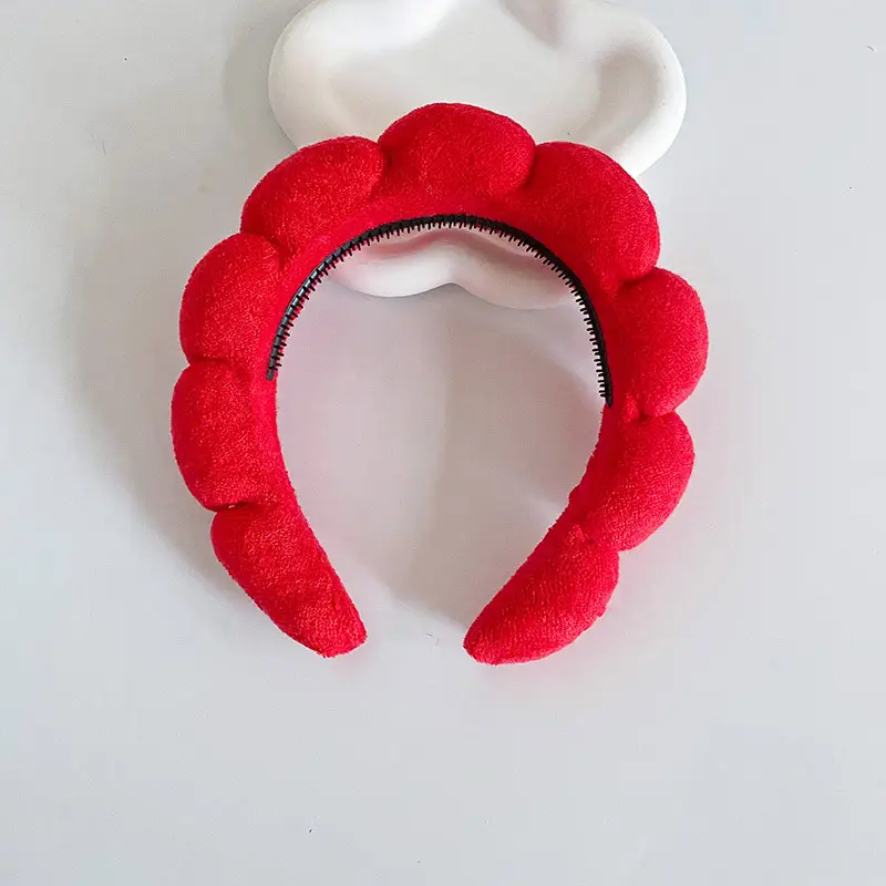 White Cloud Soft Headband with Sponge Twist Design - Image 16