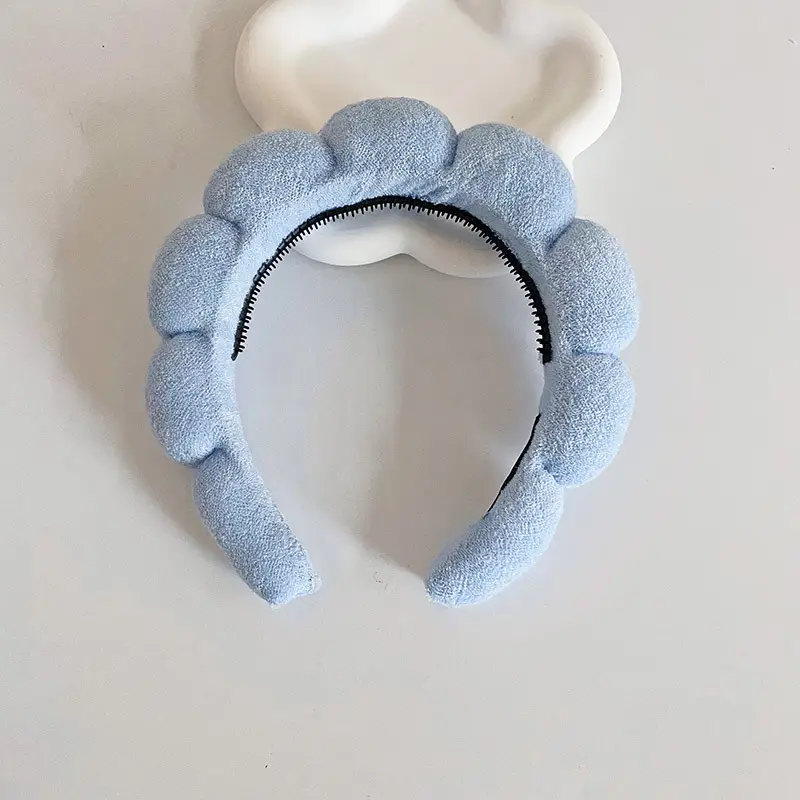 White Cloud Soft Headband with Sponge Twist Design - Image 19