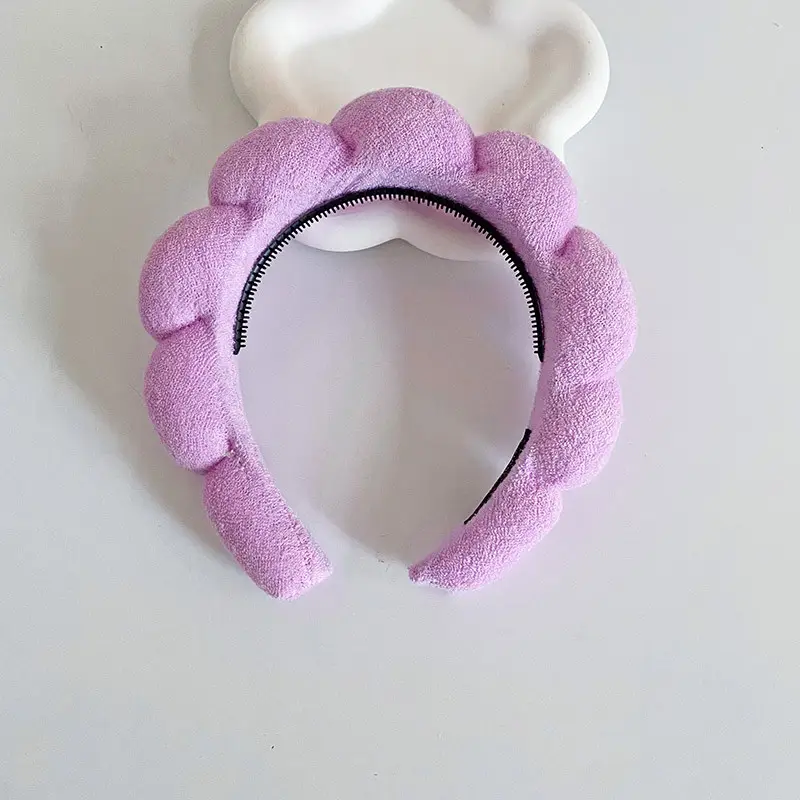 White Cloud Soft Headband with Sponge Twist Design - Image 20
