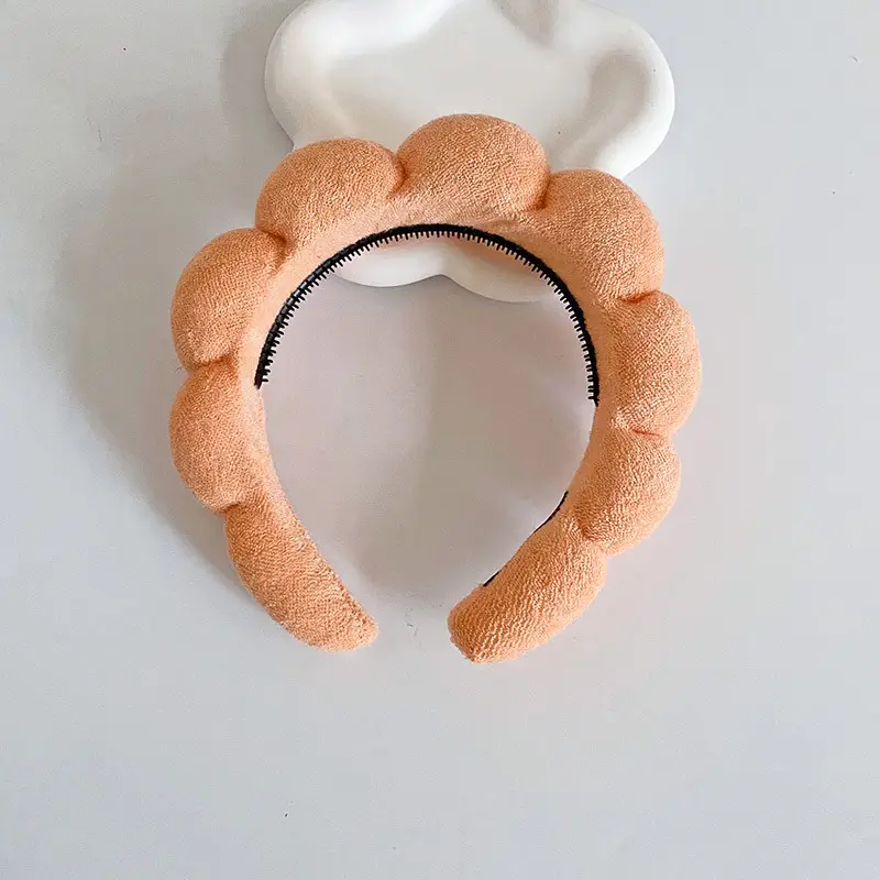 White Cloud Soft Headband with Sponge Twist Design - Image 22
