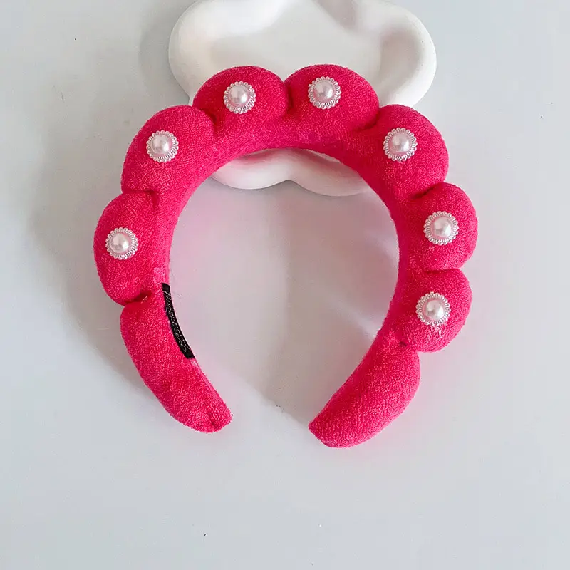 White Cloud Soft Headband with Sponge Twist Design - Image 34