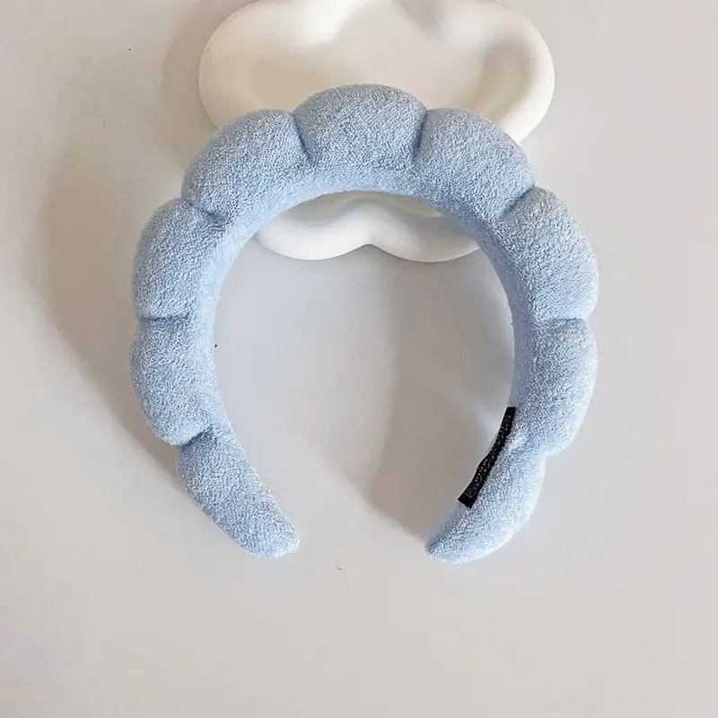 White Cloud Soft Headband with Sponge Twist Design - Image 7
