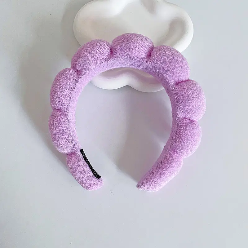 White Cloud Soft Headband with Sponge Twist Design - Image 8