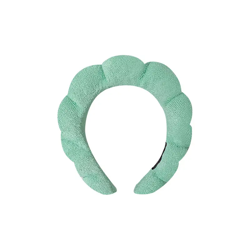 White Cloud Soft Headband with Sponge Twist Design - Image 9