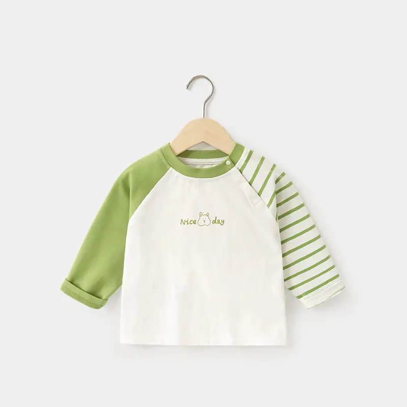 Baby Long Sleeve T-Shirt White Blue Spring Autumn Kids - Image 2