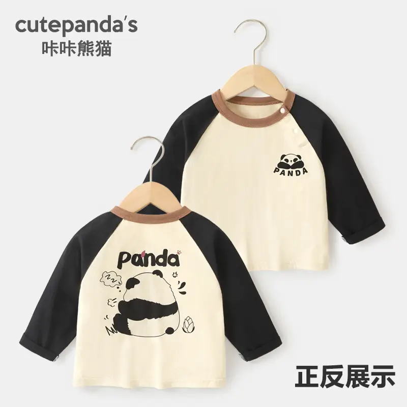 Baby Long Sleeve T-Shirt White Blue Spring Autumn Kids - Image 4