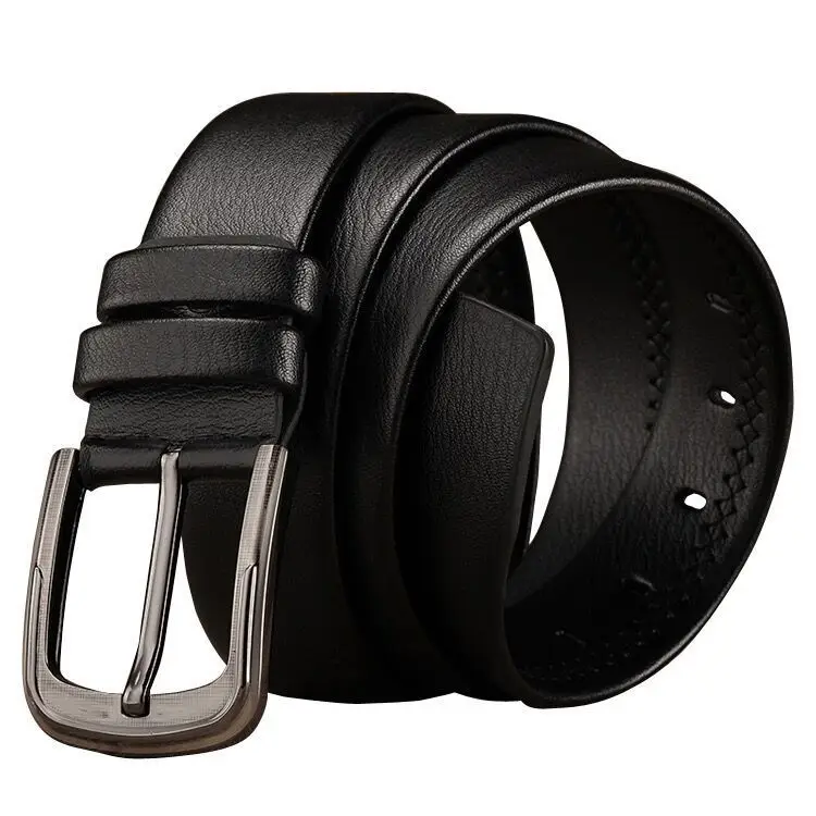 Black Korean Fashion Men's Pin Buckle Belt